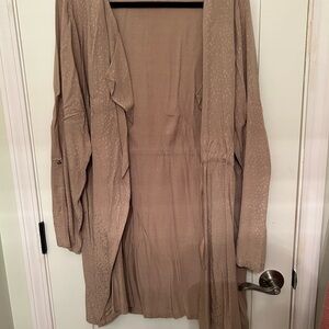 Maurices Beige Open long Front Cardigan